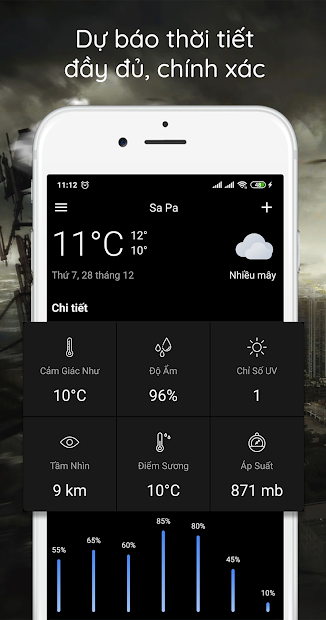 Screenshots WeatherLike: Dự báo thời tiết nắng mưa trong 7 ngày