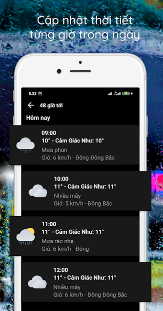 Screenshots WeatherLike: Dự báo thời tiết nắng mưa trong 7 ngày