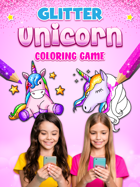 Screenshots Unicorn Coloring Book Glitter for kids: Sách tô màu kì lân vui nhộn cho bé