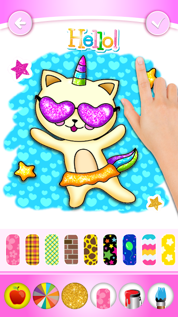 Screenshots Unicorn Coloring Book Glitter for kids: Sách tô màu kì lân vui nhộn cho bé