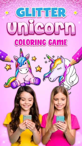 Screenshots Unicorn Coloring Book Glitter for kids: Sách tô màu kì lân vui nhộn cho bé
