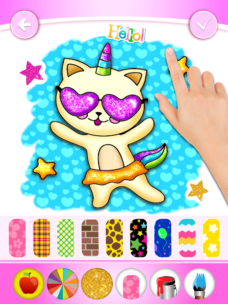 Screenshots Unicorn Coloring Book Glitter for kids: Sách tô màu kì lân vui nhộn cho bé