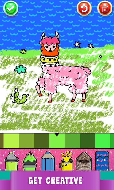 Screenshots Kawaii Coloring Pages With Glitter - Drawing Book: Sách vẽ, tô màu các nhân vật hoạt hình