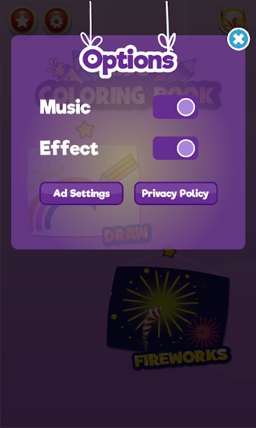 Screenshots Kawaii Coloring Pages With Glitter - Drawing Book: Sách vẽ, tô màu các nhân vật hoạt hình