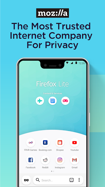 Screenshots Firefox Lite: Trình duyệt web nhẹ và nhanh dành cho máy yếu