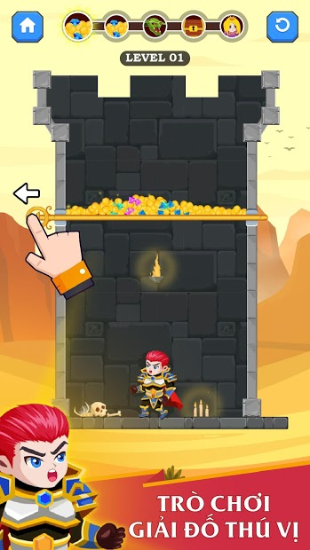 Screenshots Hero Rescue - Game giải đố cứu công chúa khỏi những nguy hiểm