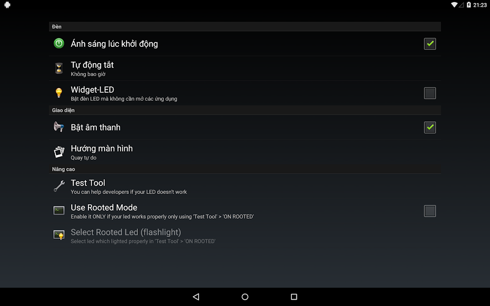 Screenshots Đèn pin LED Flashlight: Sử dụng đèn LED sáng chói