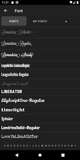 Screenshots Phonto - Text on Photos: Chèn văn bản vào hình ảnh