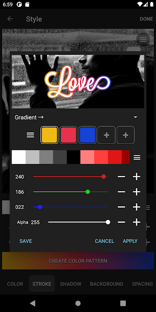 Screenshots Phonto - Text on Photos: Chèn văn bản vào hình ảnh