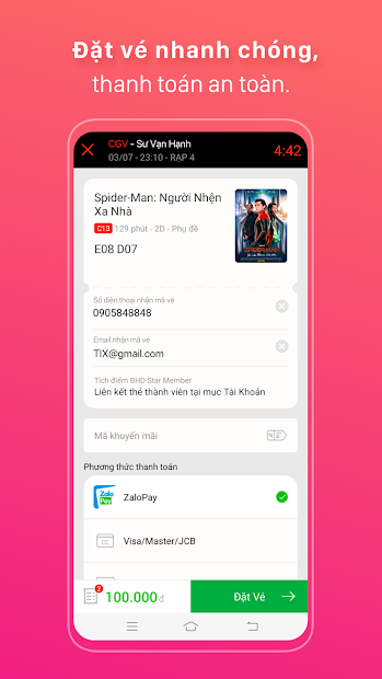 Screenshots TIX - Đặt Vé nhanh nhất