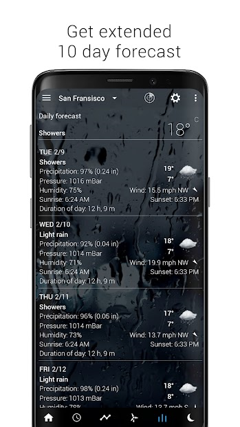 Screenshots Sense Flip Clock & Weather - Đồng hồ lật và dự báo thời tiết chi tiết trong 7 ngày