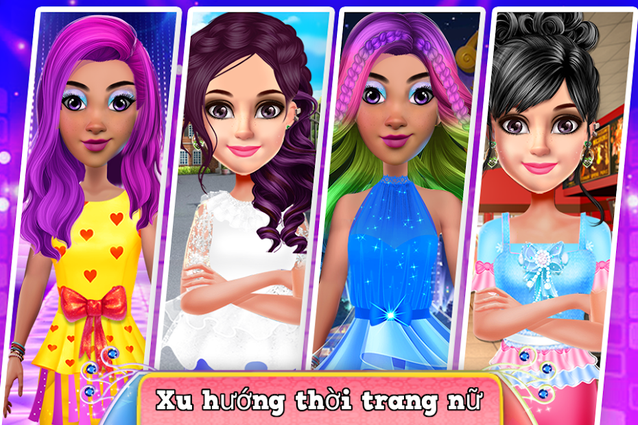 Screenshots School Girls Hair Dress Up Salon - Chuyên viên: Tạo kiểu tóc cho búp bê