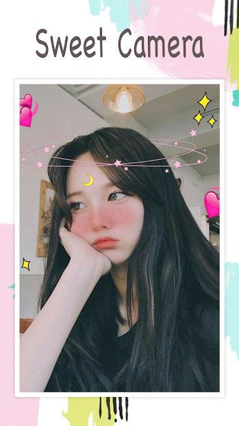 Screenshots Live face sticker sweet camera: Chụp và chỉnh sửa hình ảnh của bạn
