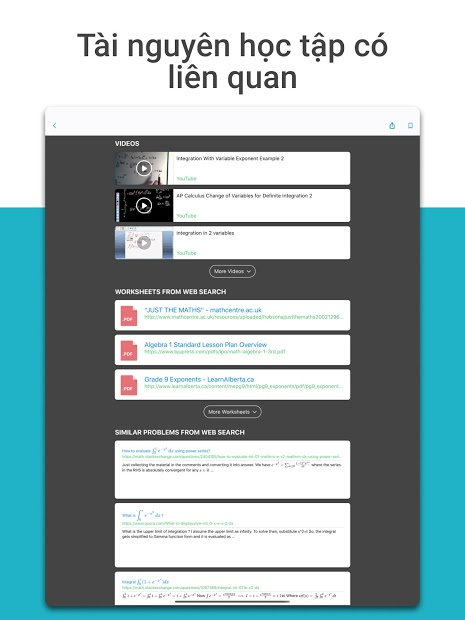 Screenshots Microsoft Math Solver - Hỗ trợ giải toán dễ dàng
