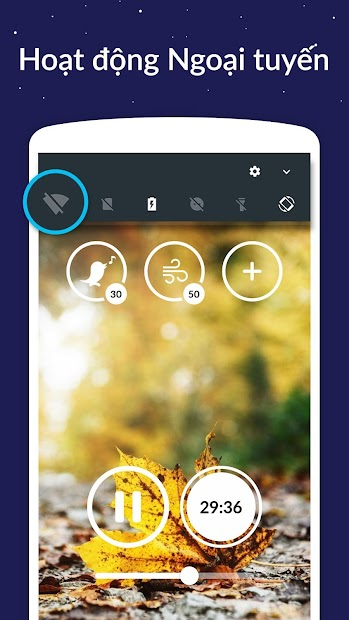 Screenshots Sleep Sounds: Âm thanh tiếng mưa, nước chảy giúp ngủ ngon, dễ ngủ