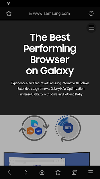 Screenshots Samsung Internet Browser - Chặn quảng cáo, đặt mật khẩu trình duyệt
