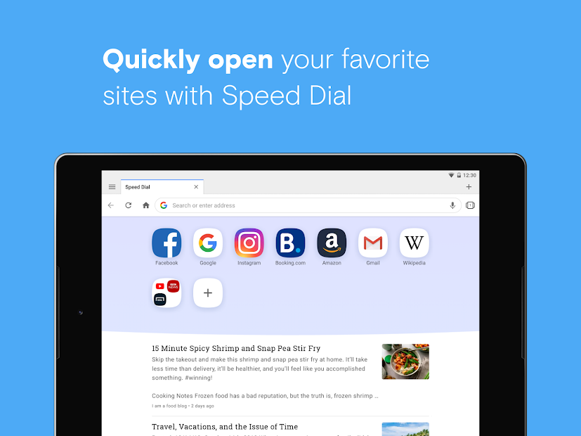 Screenshots Trình duyệt Opera beta - Trải nghiệm tính năng trình duyệt mới nhất