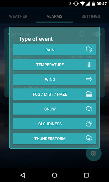 Screenshots Custom Weather Alerts - Cảnh báo thời tiết 7 ngày liên tiếp