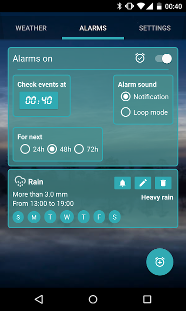 Screenshots Custom Weather Alerts - Cảnh báo thời tiết 7 ngày liên tiếp