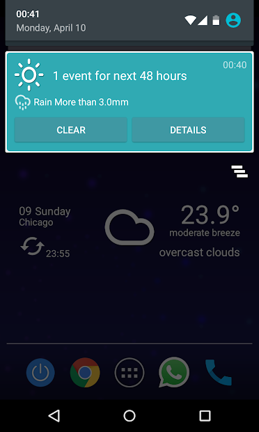 Screenshots Custom Weather Alerts - Cảnh báo thời tiết 7 ngày liên tiếp