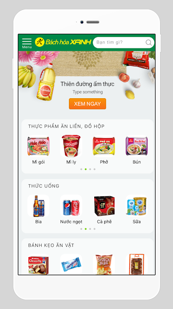 Screenshots Ứng dụng Bách Hoá Xanh: Mua hàng, đi chợ online tiện lợi