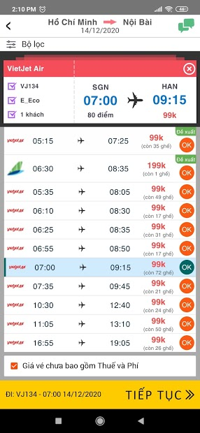 Screenshots Săn Vé Giá Rẻ - Ứng Dụng Đặt Vé Máy Bay Bamboo