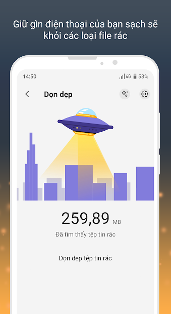 Screenshots VinSmart Chăm sóc Thiết bị: Ứng dụng chăm sóc thiết bị điện thoại của VinSmart
