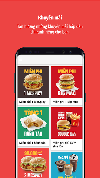 Screenshots McDonald's - Nhận khuyến mãi, gọi món nhanh chóng tại McDonald's