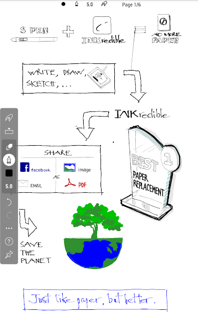 Screenshots INKredible - Handwriting Note: Ứng dụng ghi chú viết tay