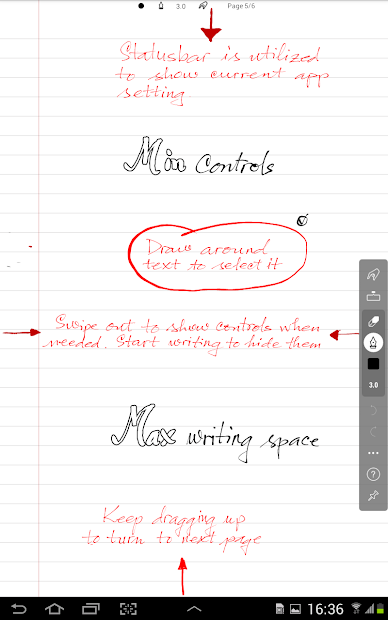Screenshots INKredible - Handwriting Note: Ứng dụng ghi chú viết tay