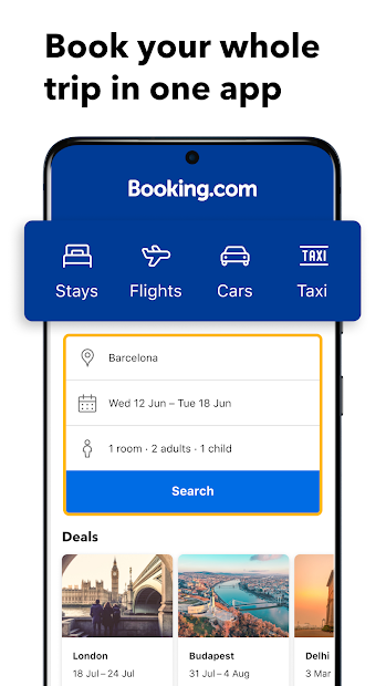 Screenshots Booking com - Hotels, Apartments & Accommodation - Ứng dụng đặt phòng khách sạn, căn hộ.