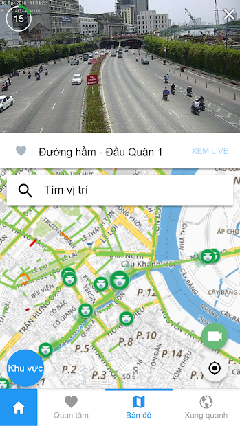Screenshots TTGT Tp Hồ Chí Minh: Camera giao thông, xem tin giao thông trực tiếp
