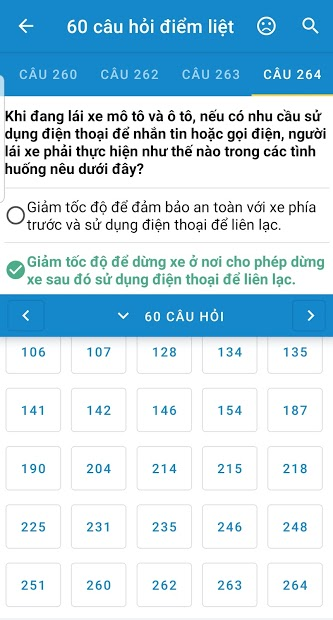 Screenshots Ôn thi giấy phép lái xe GPLX - Ôn thi bằng lái xe máy, xe ô tô