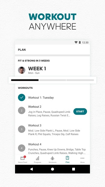 Screenshots adidas Training by Runtastic - Theo dõi quá trình tập luyện thể hình