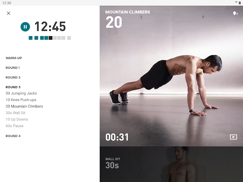 Screenshots adidas Training by Runtastic - Theo dõi quá trình tập luyện thể hình