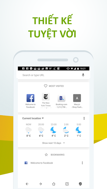 Screenshots Free Adblocker Browser: Trình duyệt web chặn quảng cáo