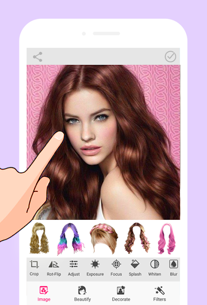 Screenshots Women Hairstyles - Tổng hợp nhiều kiểu tóc nữ mới nhất