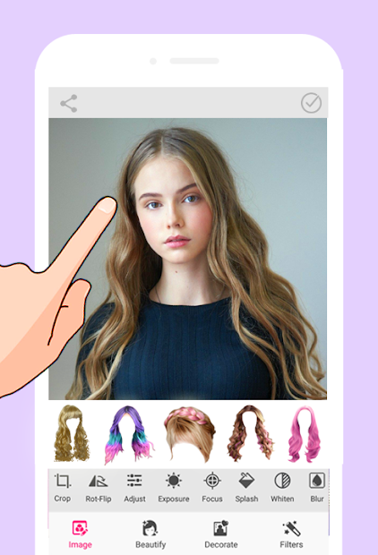 Screenshots Women Hairstyles - Tổng hợp nhiều kiểu tóc nữ mới nhất