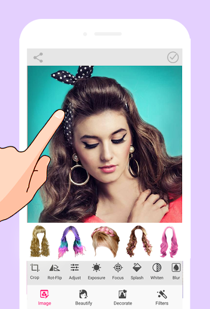 Screenshots Women Hairstyles - Tổng hợp nhiều kiểu tóc nữ mới nhất