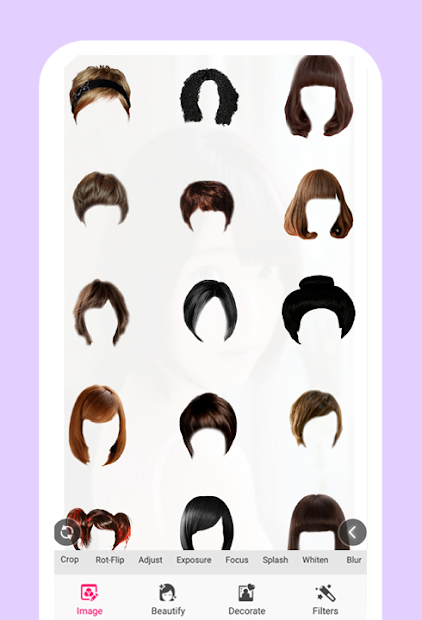 Screenshots Women Hairstyles - Tổng hợp nhiều kiểu tóc nữ mới nhất