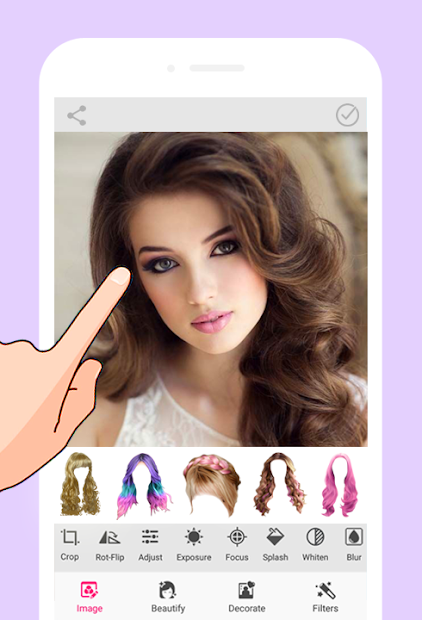 Screenshots Women Hairstyles - Tổng hợp nhiều kiểu tóc nữ mới nhất