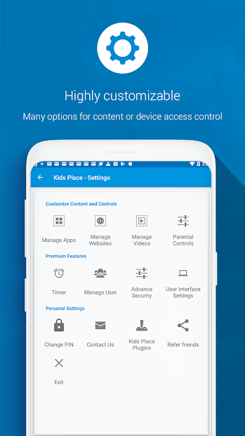 Screenshots Kids Place - ứng dụng quản lý việc sử dụng điện thoại của trẻ em