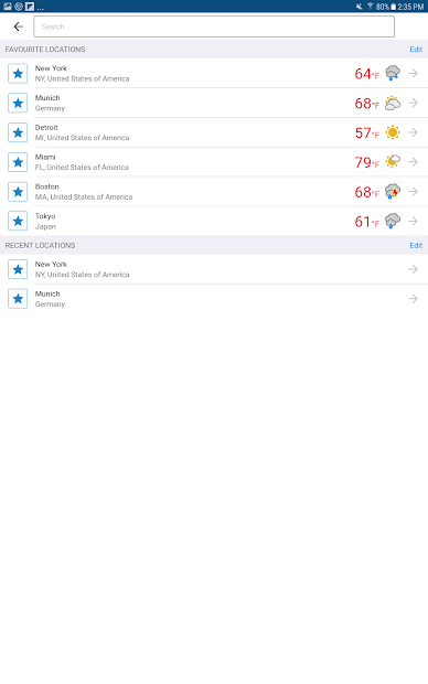 Screenshots Foreca Weather - Dự báo thời tiết theo bản đồ nhiệt chi tiết