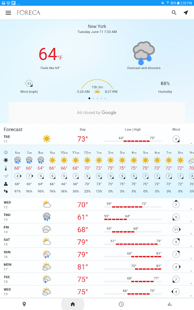 Ứng Dụng Foreca Weather - Dự Báo Thời Tiết Theo Bản Đồ Nhiệt Chi Tiết |  Link Tải Free, Cách Sử Dụng