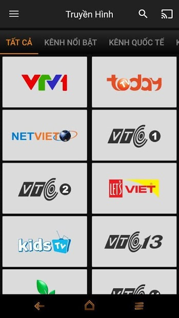 Screenshots MyTV Net cho Smartphone, Tablet và Smart Tivi