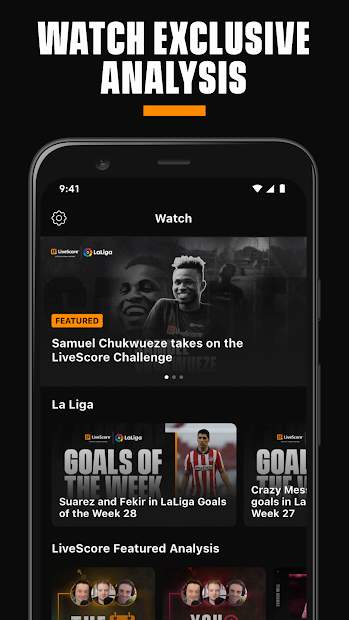 Screenshots LiveScore - Cập nhật tỉ số bóng đá