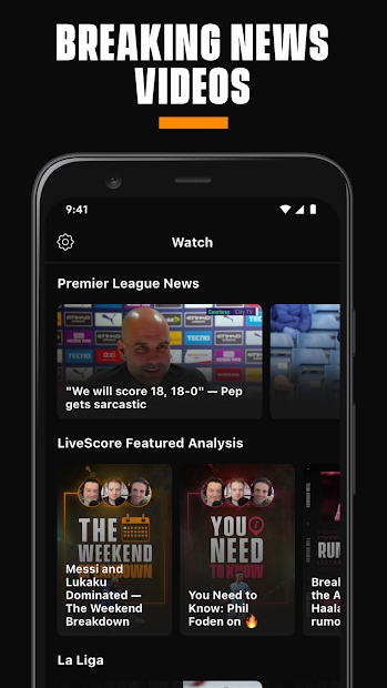 Screenshots LiveScore - Cập nhật tỉ số bóng đá