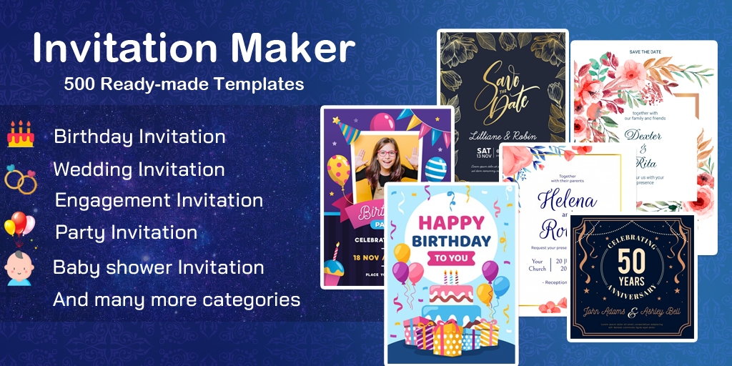 Ứng dụng Invitation maker 2020 - Thiết kế thiệp sinh nhật, cưới ...