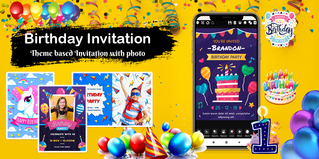 Screenshots Invitation maker 2020 - Thiết kế thiệp sinh nhật, thiệp cưới, chức mừng miễn phí
