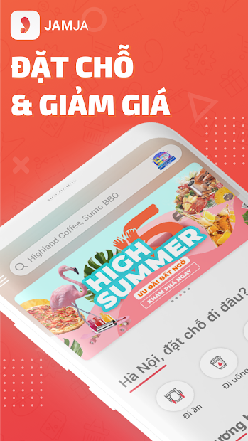 Screenshots JAMJA: Ứng dụng đặt bàn online, nhận voucher giảm giá